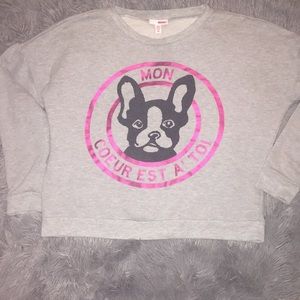 Short cropped sweat shirt (junior size)